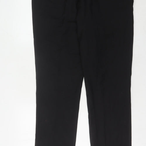 Marks and Spencer Men's Black Wool Trousers, Size 38