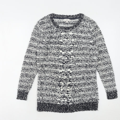 CC Women's S Multicoloured Chunky-Knit Pullover Jumper
