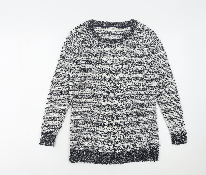 CC Women's S Multicoloured Chunky-Knit Pullover Jumper