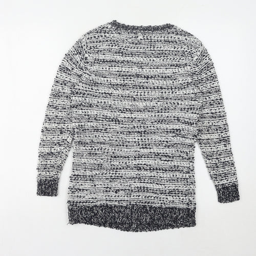 CC Women's S Multicoloured Chunky-Knit Pullover Jumper