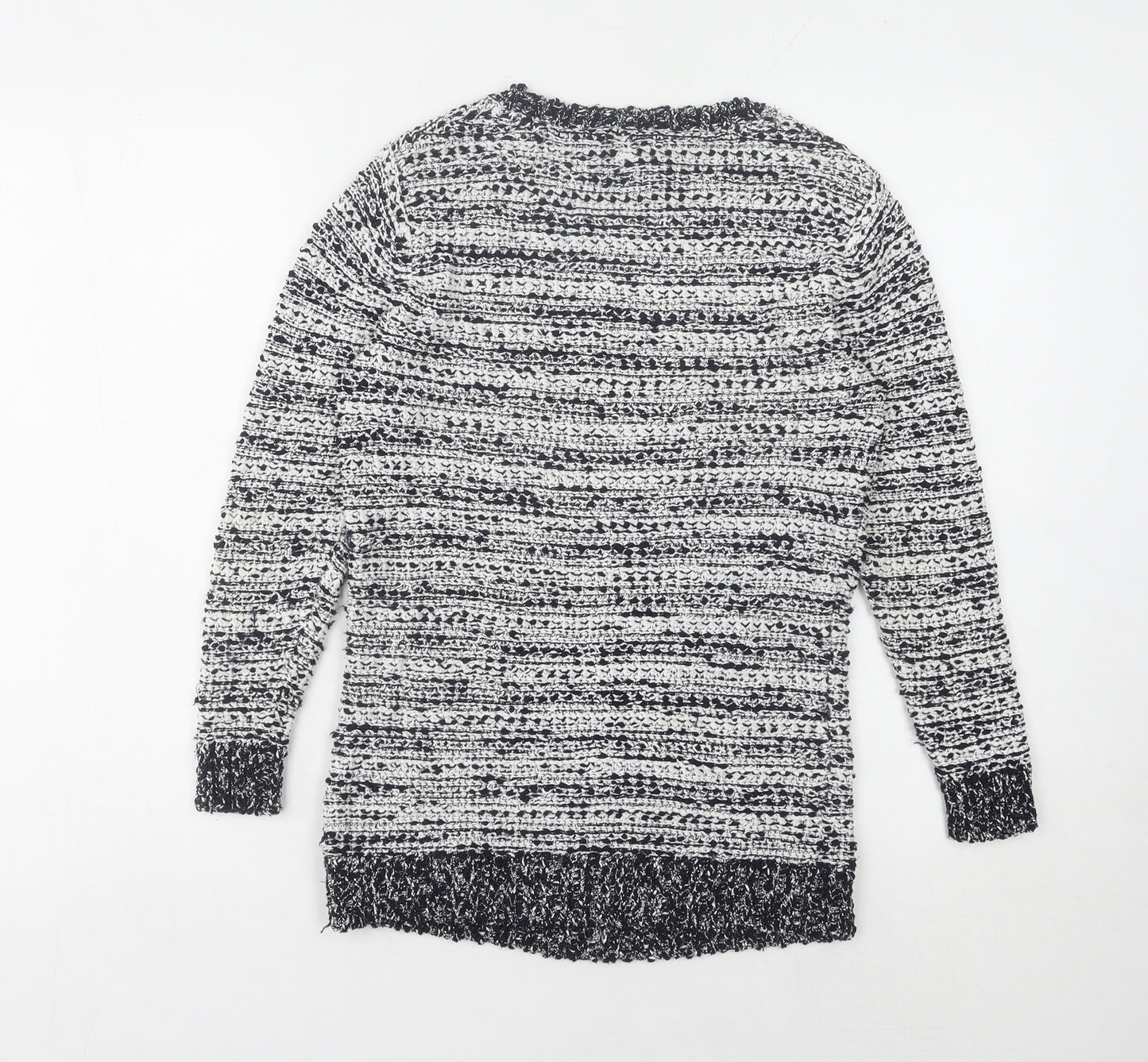 CC Women's S Multicoloured Chunky-Knit Pullover Jumper