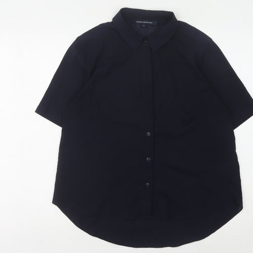 French Connection Women's Black Button-Up Shirt Size S