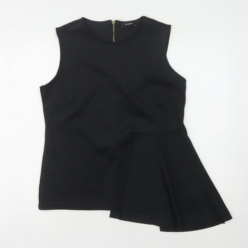 Marks and Spencer Women's Black Sleeveless Top - Size 12
