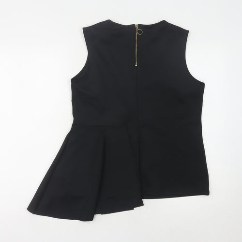 Marks and Spencer Women's Black Sleeveless Top - Size 12