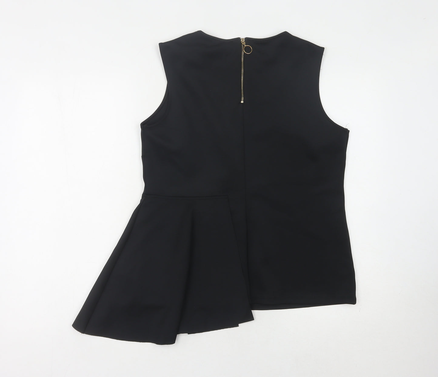 Marks and Spencer Women's Black Sleeveless Top - Size 12