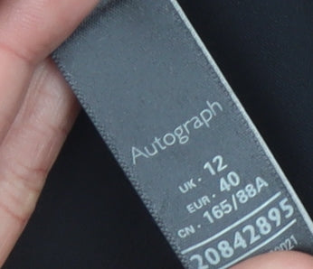 Marks and Spencer Women's Black Sleeveless Top - Size 12