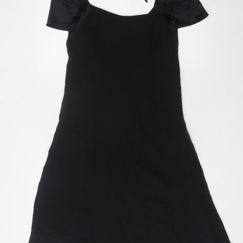 Fenn Wright Manson Black Silk Dress, Size 12