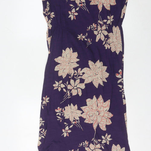 White Stuff Women's Purple Floral Dress Size 12