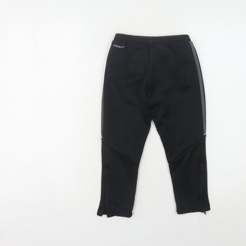 Adidas Boys Black Jogger Trousers 4 Years