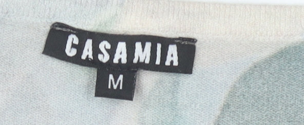 Casamia Women's Multicoloured Floral V-Neck Pullover Jumper M