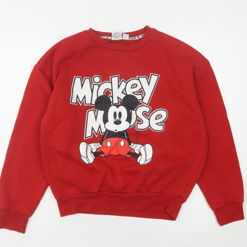 Disney Women’s Red XS Mickey Mouse Sweatshirt