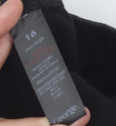 George Women's Black Jegging Size 16