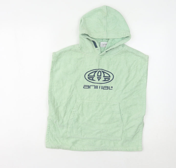 Animal Boys Green Small Hoodie Logo Design Hooded