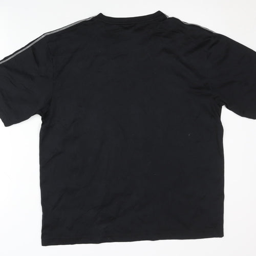 Decathlon Men's Black Basic T-Shirt, Size L