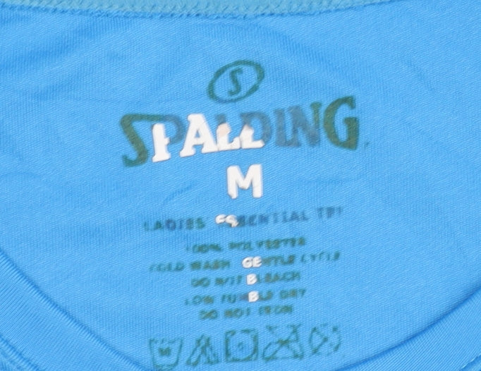 Spalding Women's Blue Athletic T-Shirt M