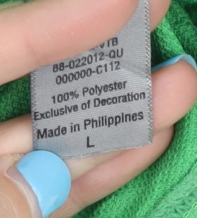 Champion Men's Green T-Shirt, Size L