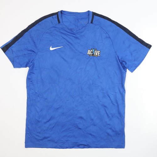 Nike Men's Blue Athletic Jersey T-Shirt Medium
