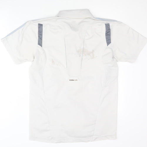 adidas Men's White Polo Shirt Size S for Gym