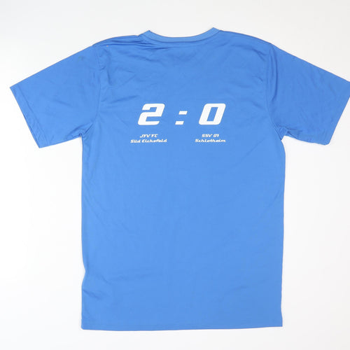 James & Nicholson Men's Blue Football T-Shirt