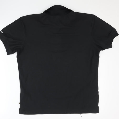 Craft Men's Black Polo Shirt, Size M, Short Sleeve