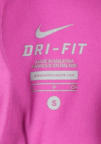Nike Women's Pink Long Sleeve Training Top S