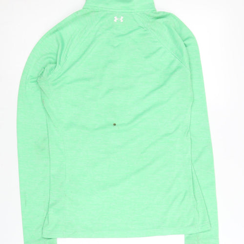 Under Armour Women's Green Pullover, Size S, Long Sleeve
