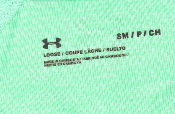 Under Armour Women's Green Pullover, Size S, Long Sleeve