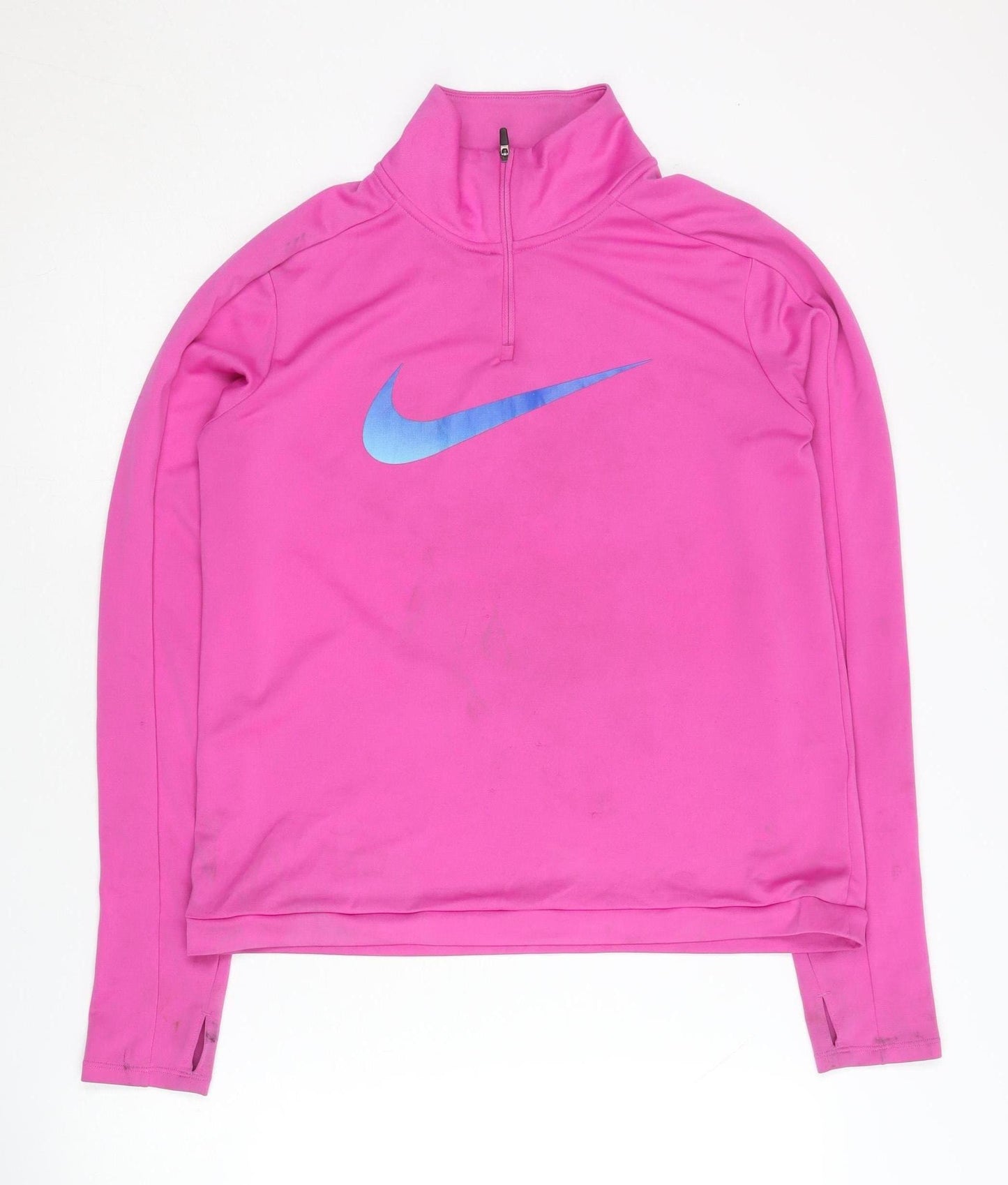 Nike Women's Pink Athletic Pullover - Size M