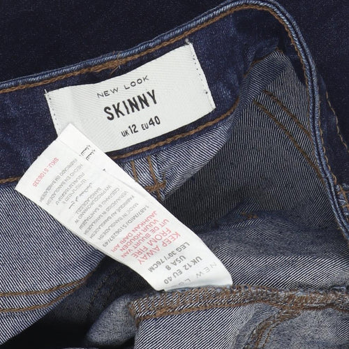 New Look Women's Blue Skinny Jeans Size 12
