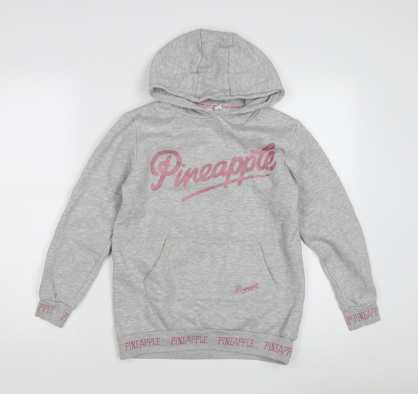 Pineapple Girls Grey Pullover Hoodie M with Logo