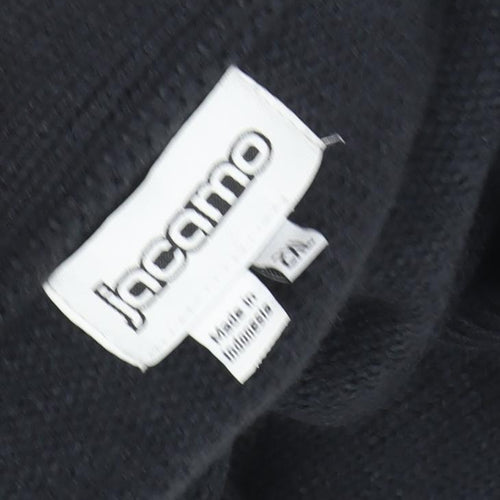 Jacamo Men's Black Cardigan, 2XL, Cable-Knit Style