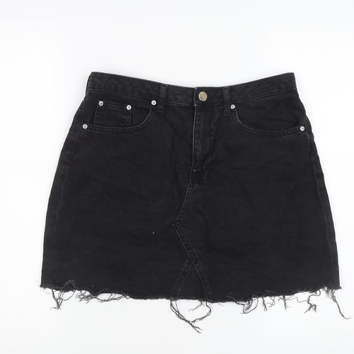 H&M Women's Black Denim Pencil Skirt Size 12