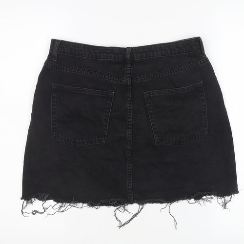 H&M Women's Black Denim Pencil Skirt Size 12
