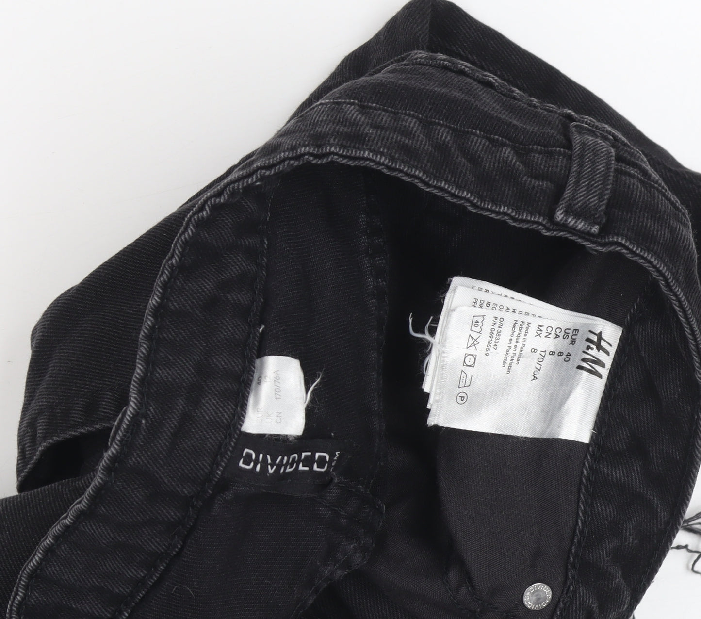 H&M Women's Black Denim Pencil Skirt Size 12