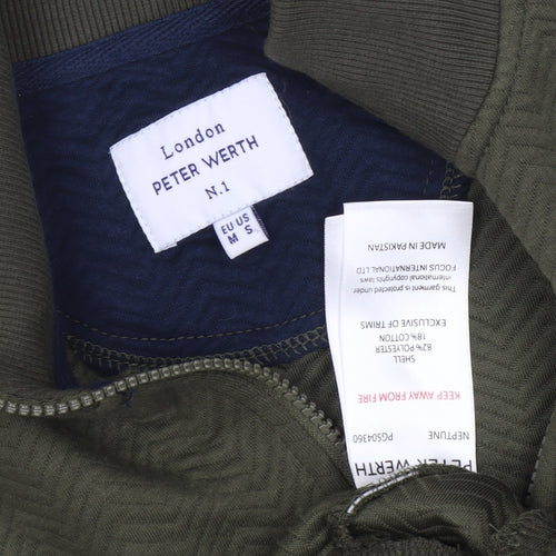 Peter Werth Men's Green Basic Jacket Size S