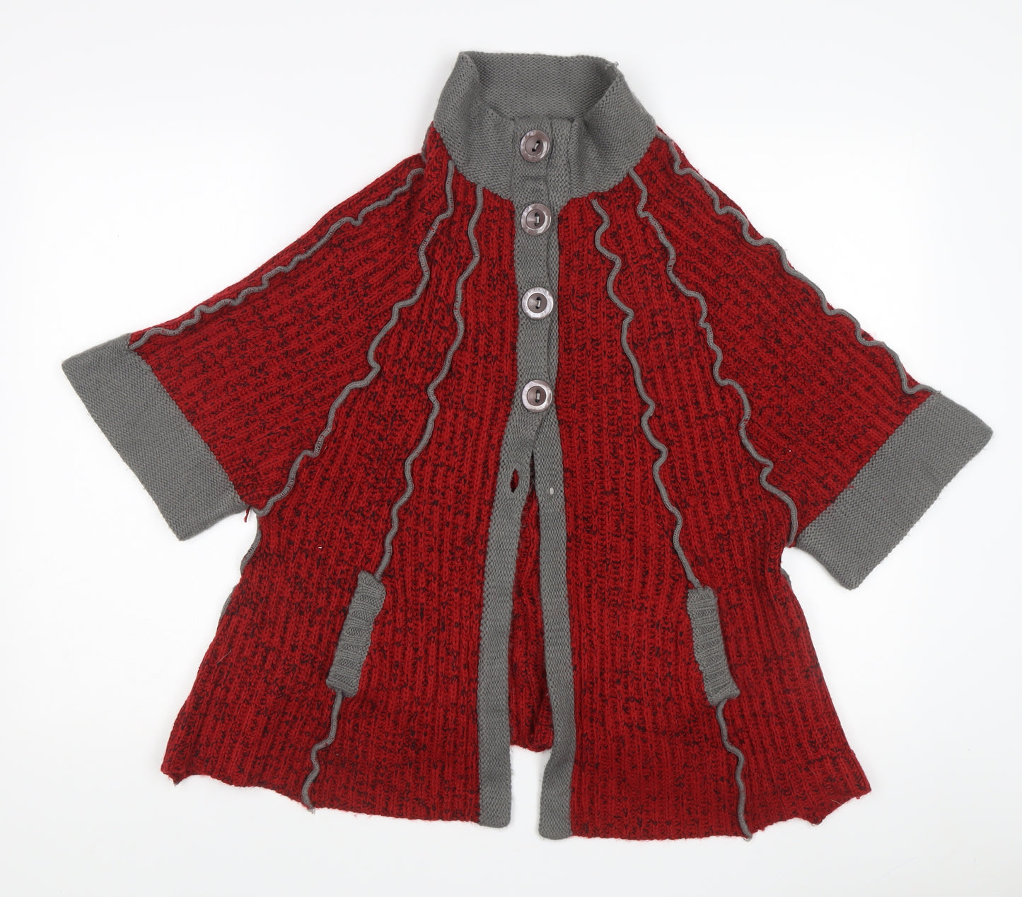 Nina Murati Women's Red Cape Jumper M