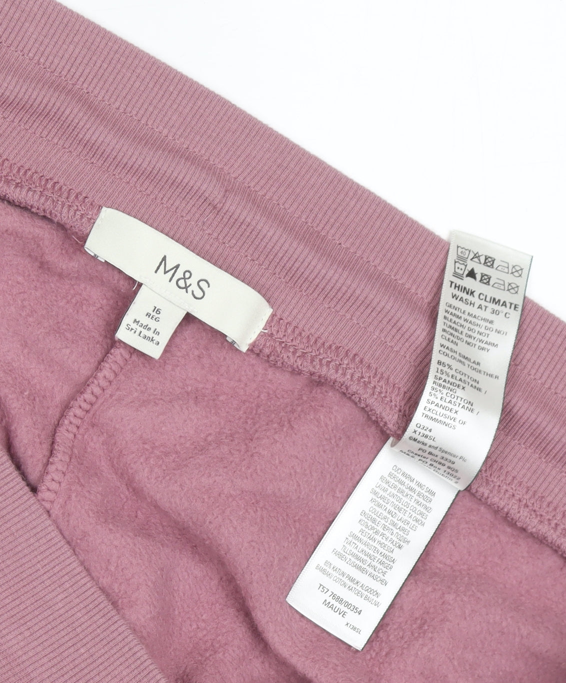 Marks and Spencer Women's Pink Sweatpants Size 16