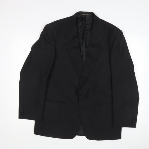 Marks and Spencer Men's Black Suit Jacket 40