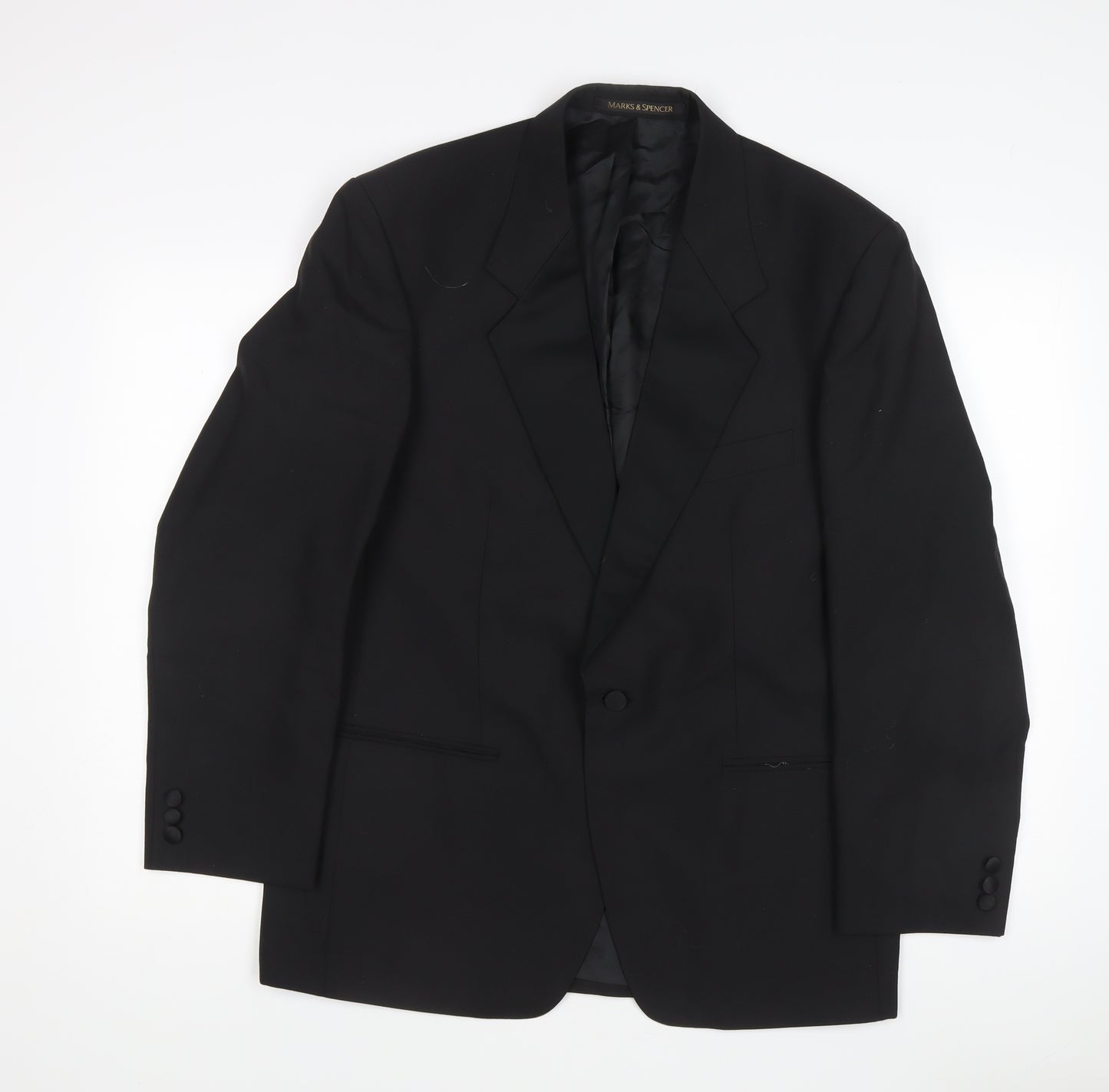 Marks and Spencer Men's Black Suit Jacket 40
