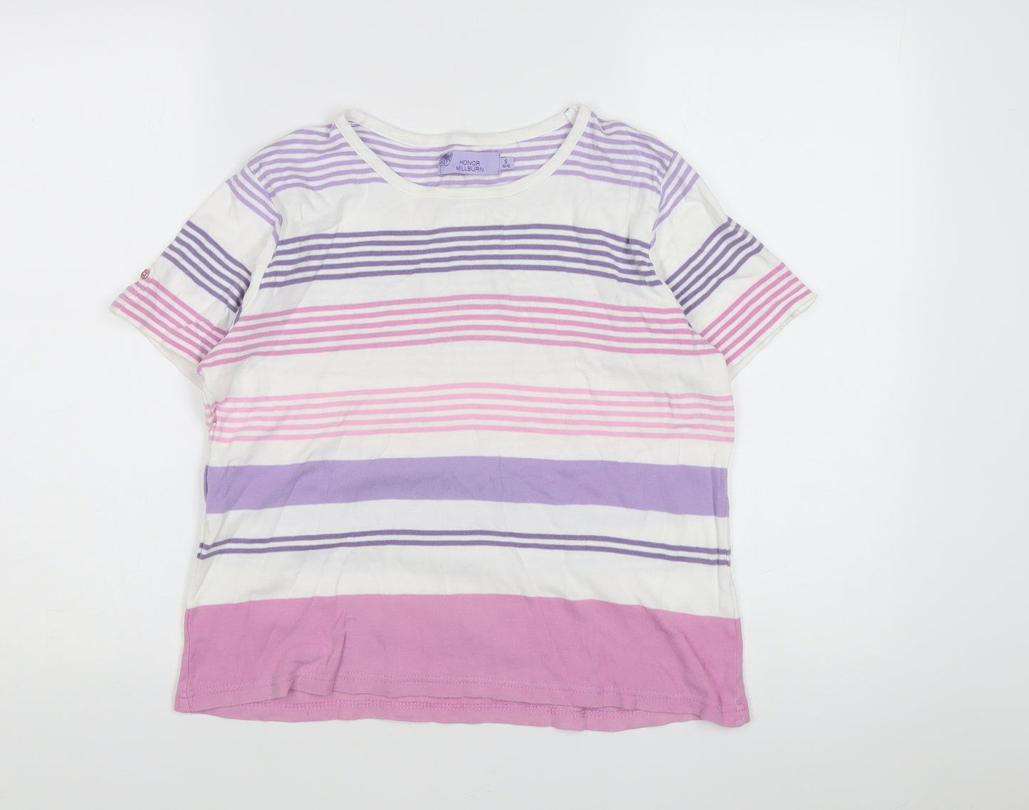 Honor Millburn Women's Multicoloured Striped T-Shirt