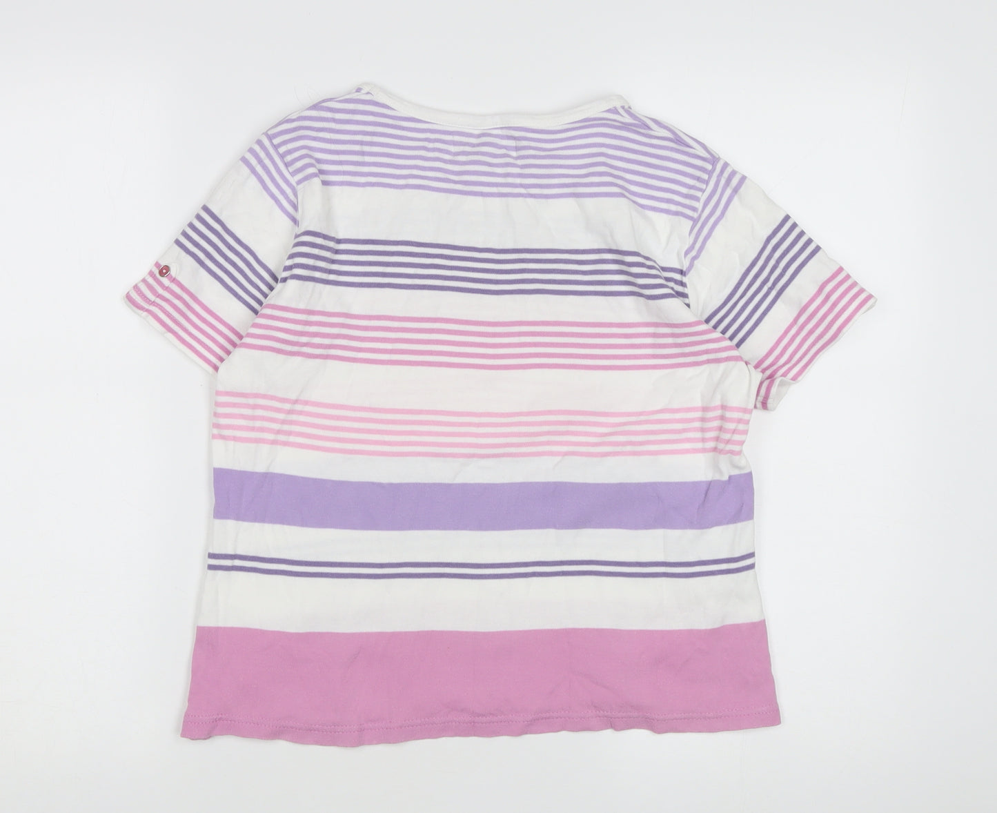 Honor Millburn Women's Multicoloured Striped T-Shirt