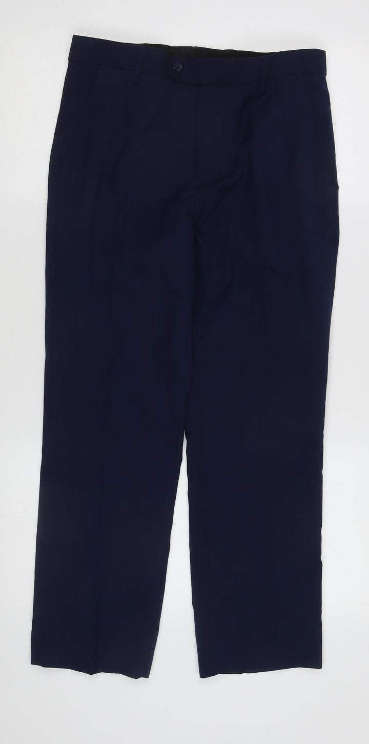 Next Men's Blue Suit Trousers, 30 Waist, Business Attire