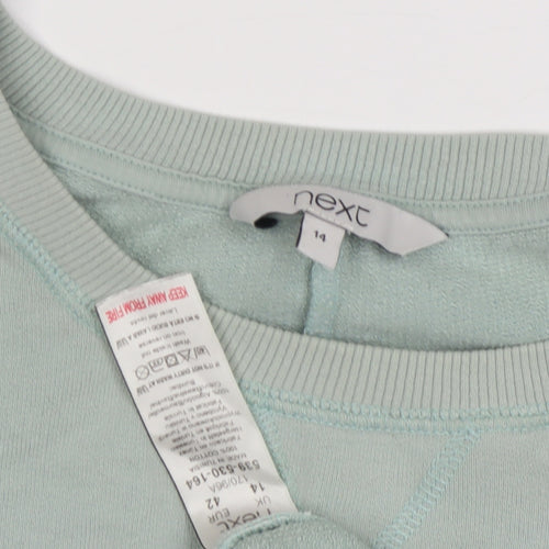 Next Women's Green Pullover Sweatshirt, Size 14