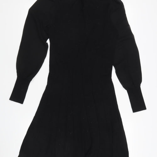 Oasis Women's Black Dress, Size S, Long Sleeve
