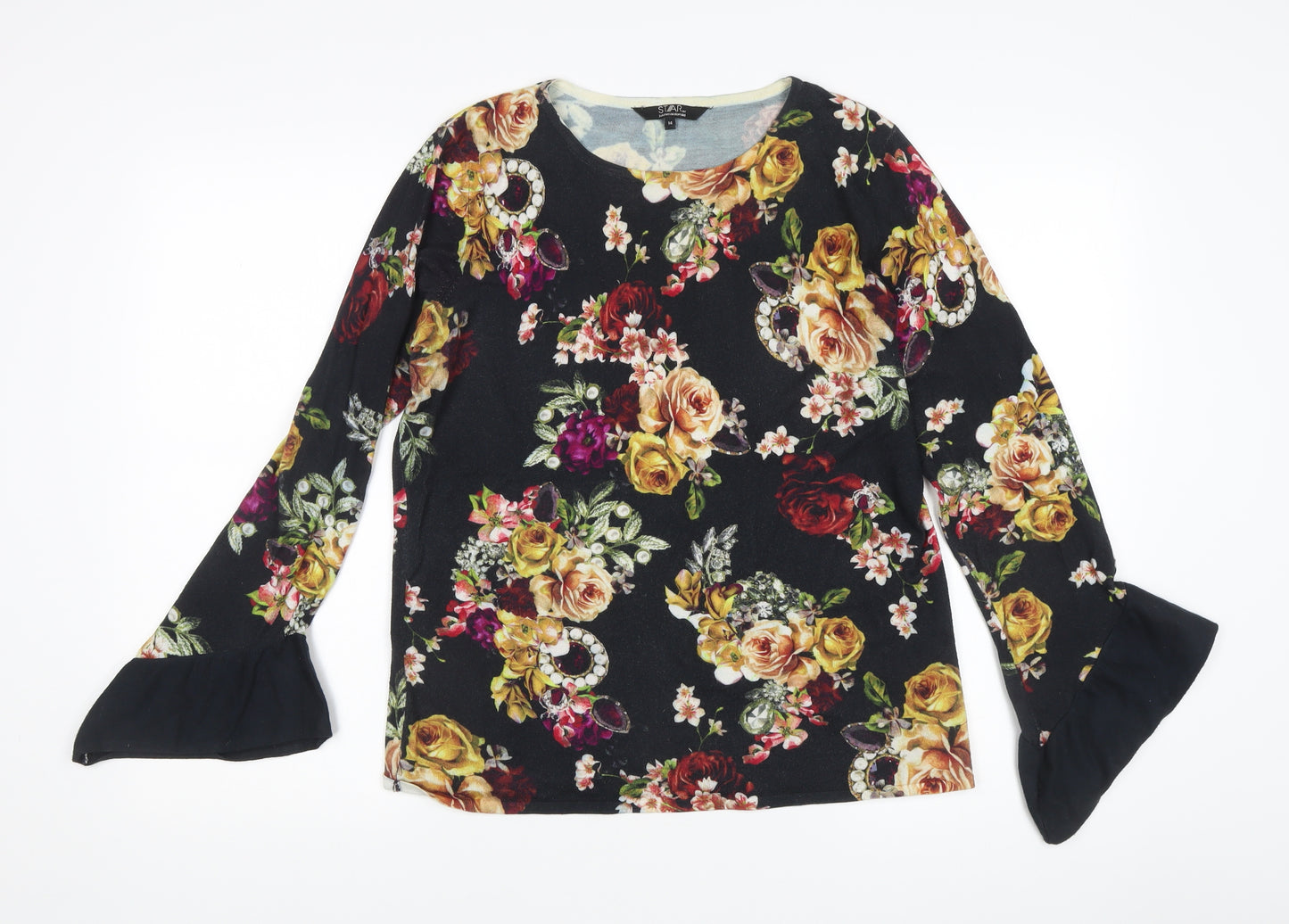 Star by Julien Macdonald Women's Floral Pullover Jumper Size 14