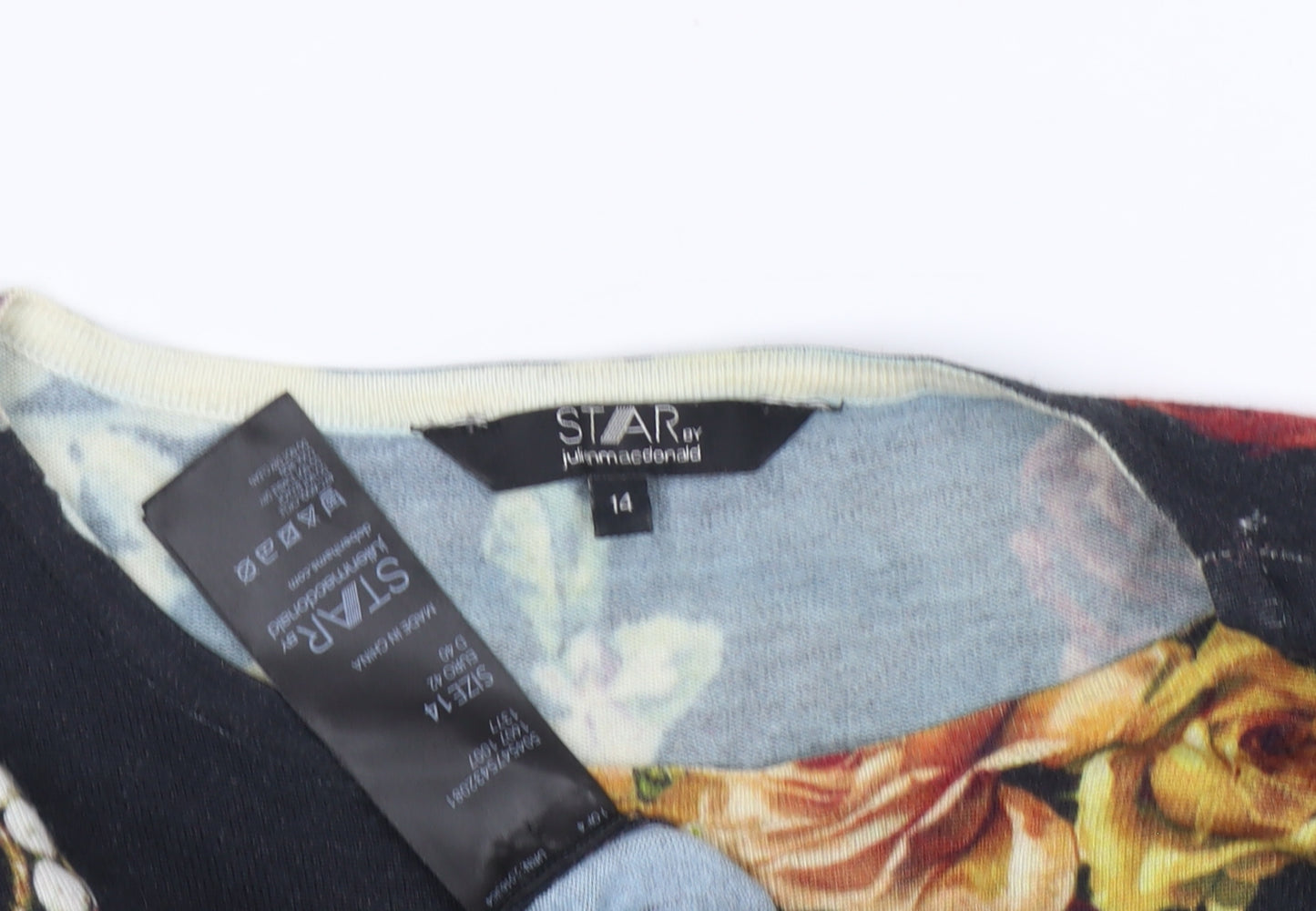Star by Julien Macdonald Women's Floral Pullover Jumper Size 14