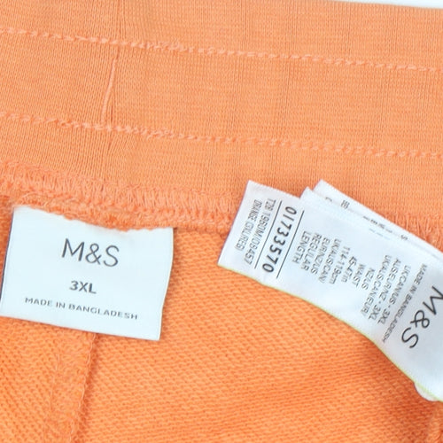 Marks and Spencer Men's Orange 3XL Sweat Shorts