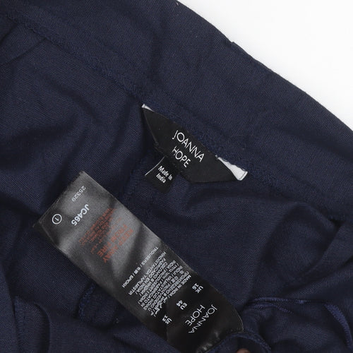 Joanna Hope Navy Women's Trousers XL Elastic Waist