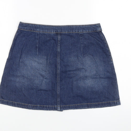 Divided Women's Blue Denim A-Line Skirt Size 10