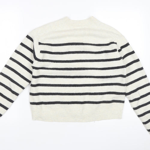 Uniqlo Women's Ivory Striped Cardigan XS